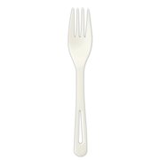 World Centric TPLA Compostable Cutlery, Fork, 6.3" White, 1000PK FOPS6